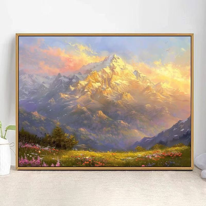 Majestic Mountain Landscape Art Print Bowlift