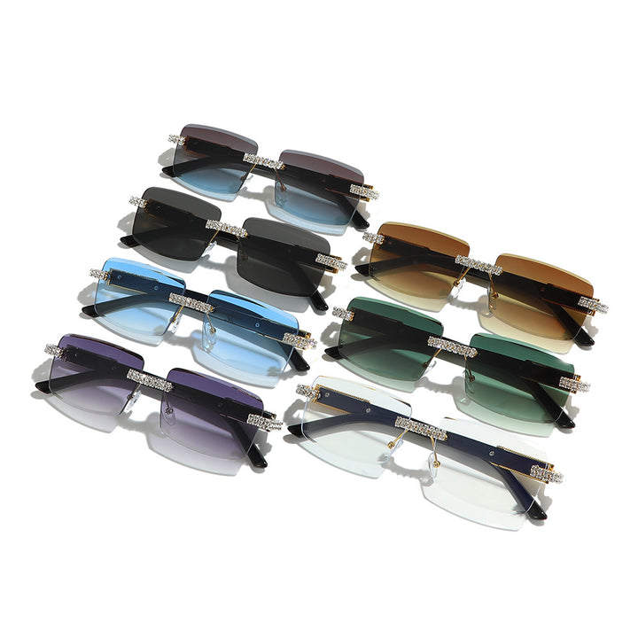 Decorative Square Frame Fashion Sunglasses Bowlift