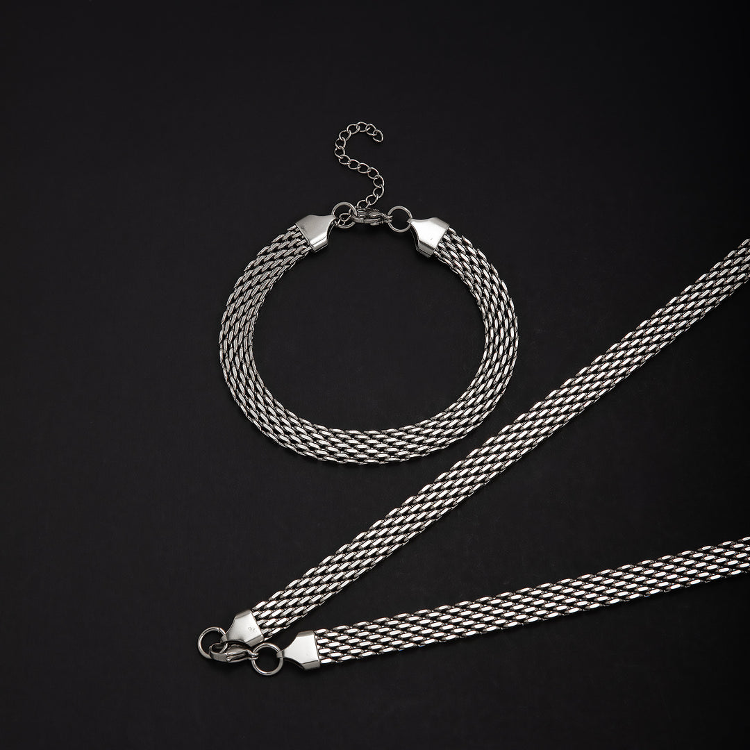 Elegant Textured Statement Jewelry Set Bowlift