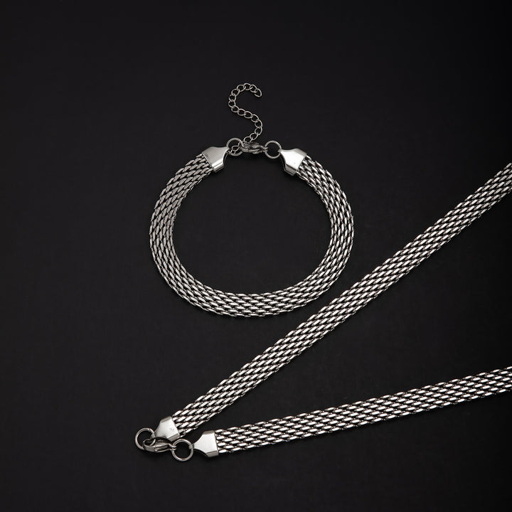 Elegant Textured Statement Jewelry Set Bowlift