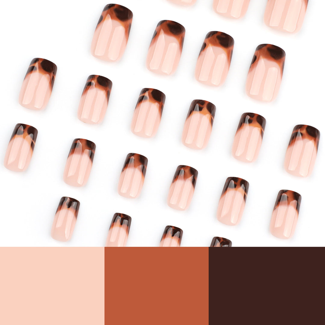 Artistic acrylic nails with elegant ombre design Bowlift