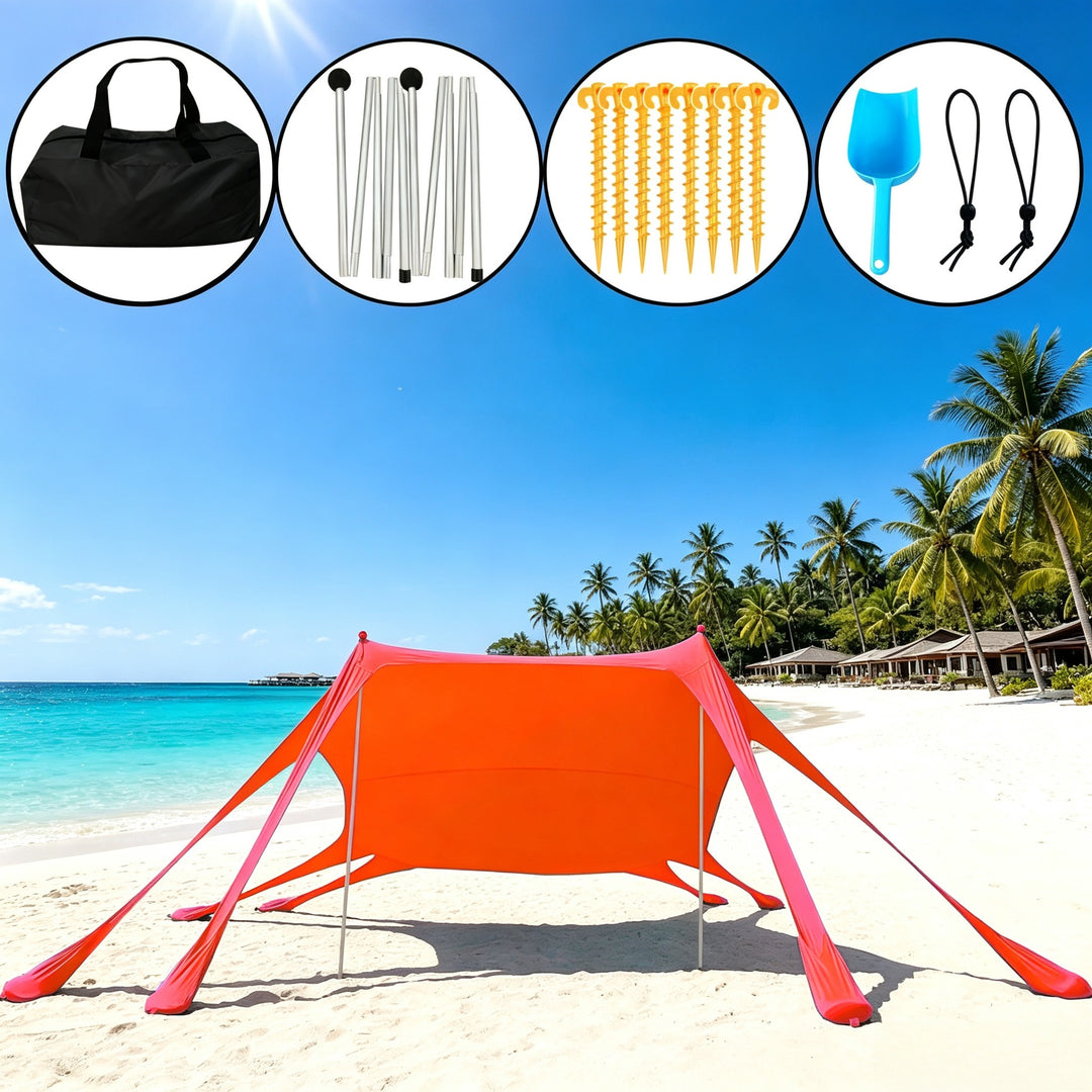 Portable Beach Shade Canopy Bowlift