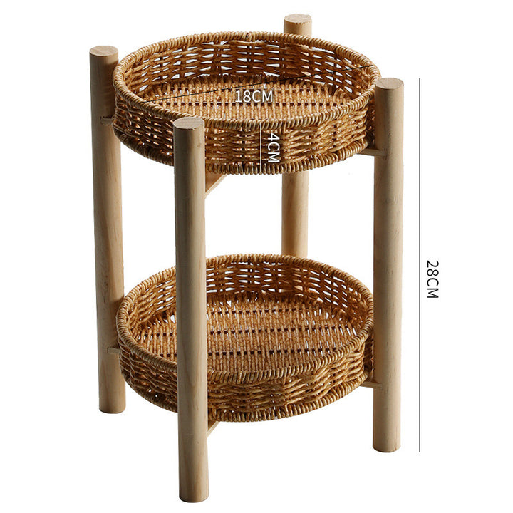 Handcrafted Wicker Storage Basket Bowlift