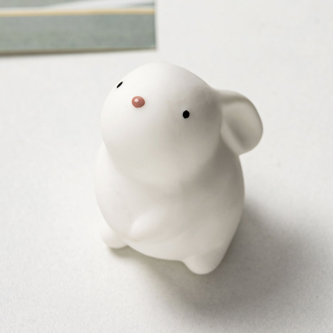 Decorative ceramic figure in rabbit format Bowlift