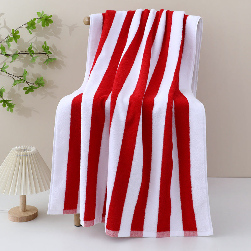 High-quality terry bath towel with intense stripe pattern Bowlift