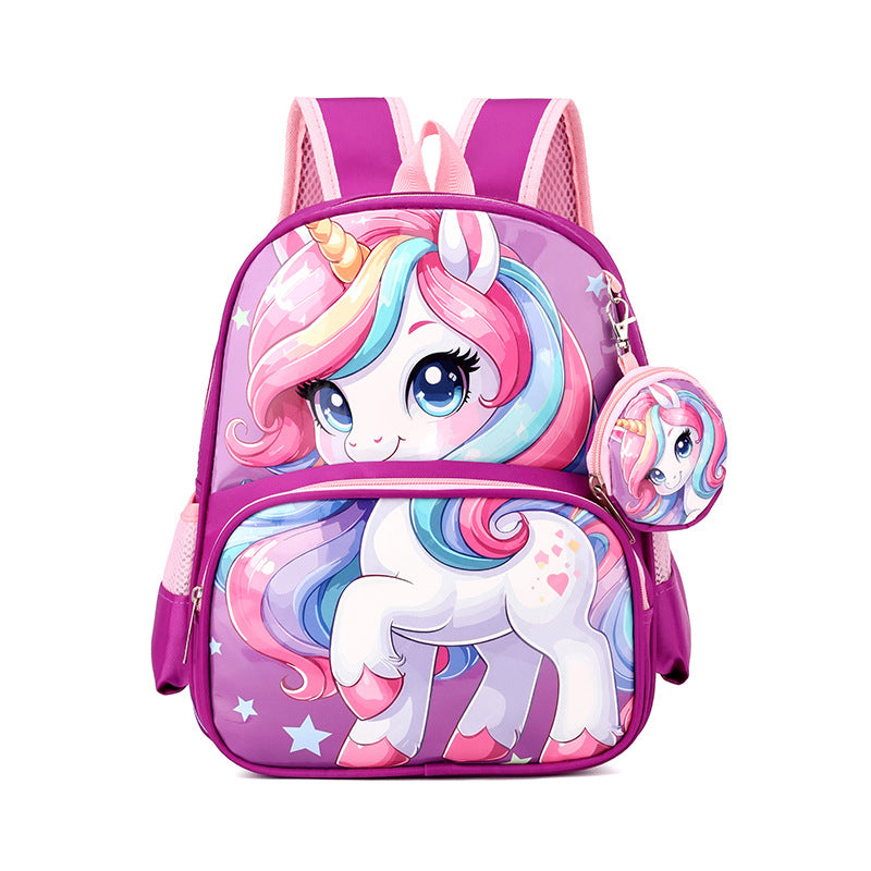 Kids' Adorable Lion-Themed School Backpack Bowlift