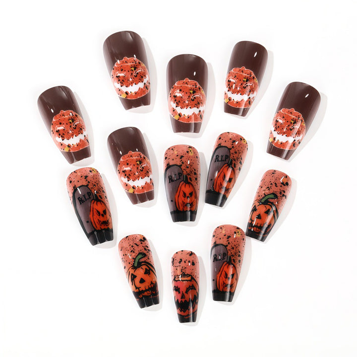 Halloween-themed artificial nails Bowlift