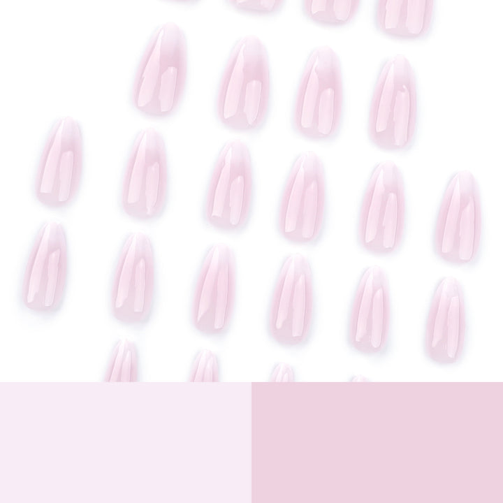 Elegant artificial nails with gentle ombre effect Bowlift