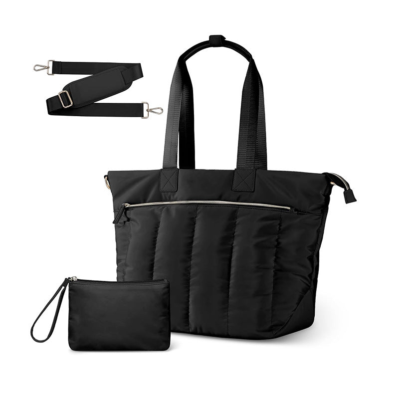 Practical and stylish tote bag with detachable cosmetics pouch Bowlift
