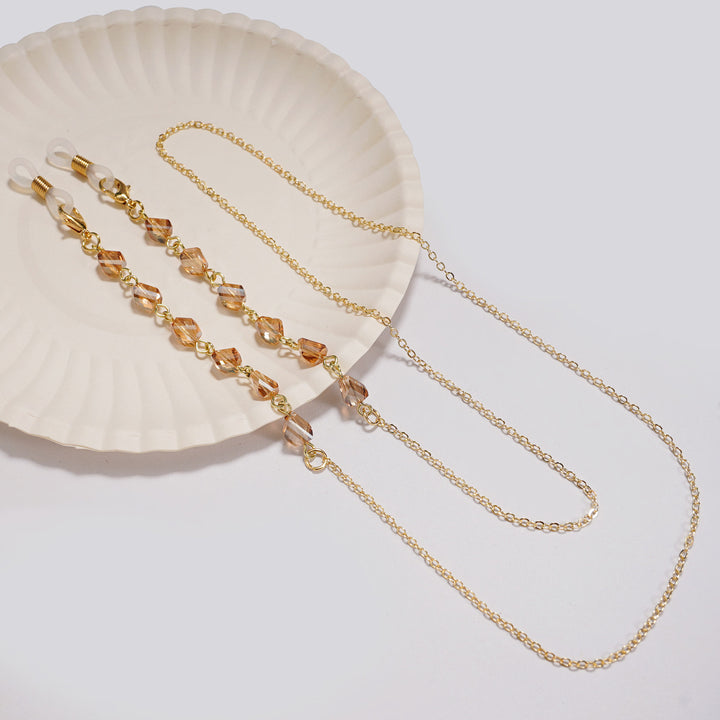 Elegant Beaded Eyewear Chain Bowlift