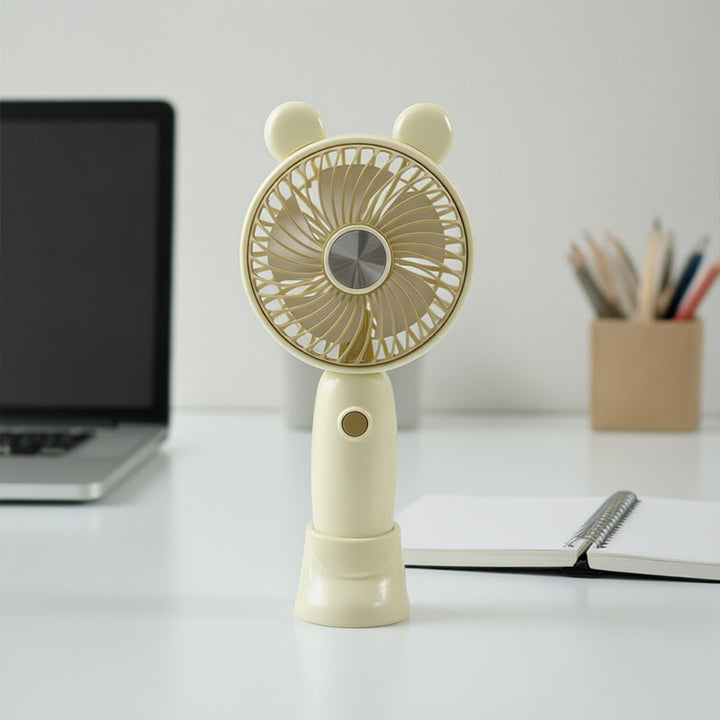 Ladies Portable Mini Fan with Cute Animal Design Bowlift