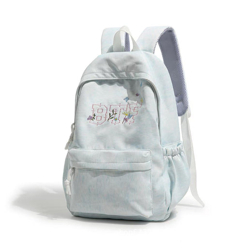 Embroidered Floral Pattern Backpack Bowlift