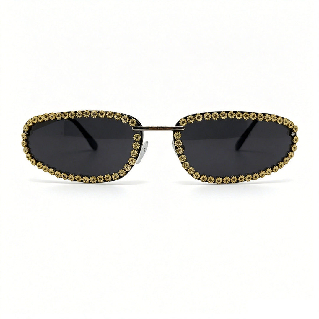 Ladies fashionable sunglasses with sparkling stone embellishment Bowlift