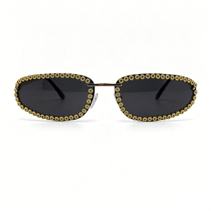 Ladies fashionable sunglasses with sparkling stone embellishment Bowlift