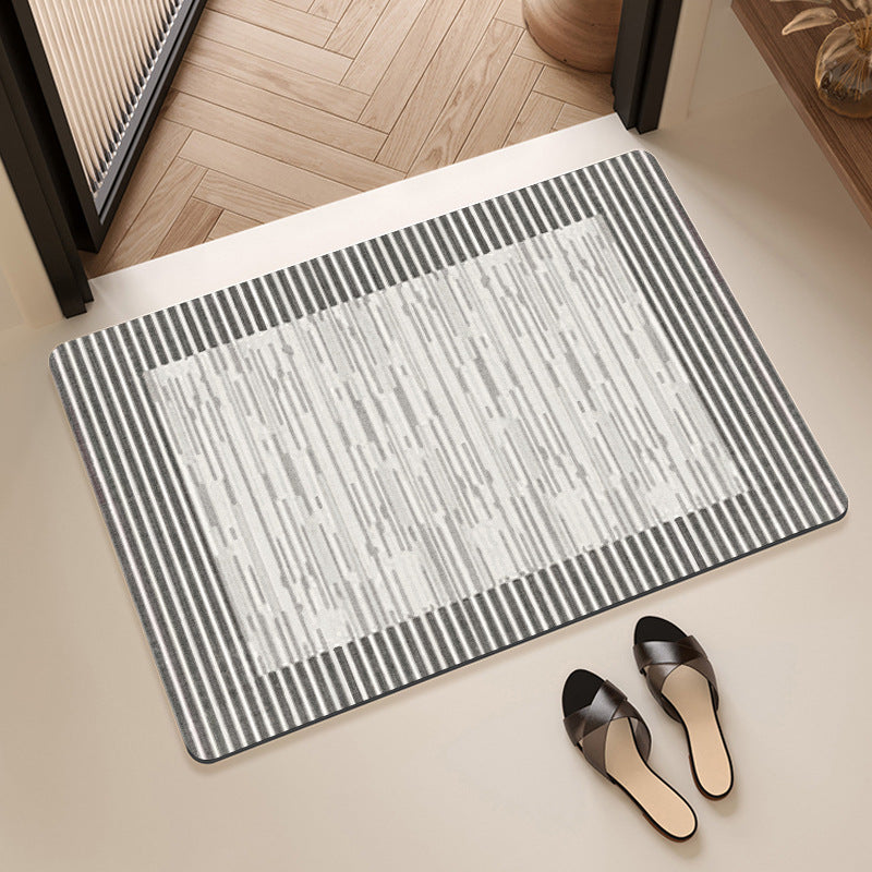 Textured Abstract Design Bath Mat Bowlift