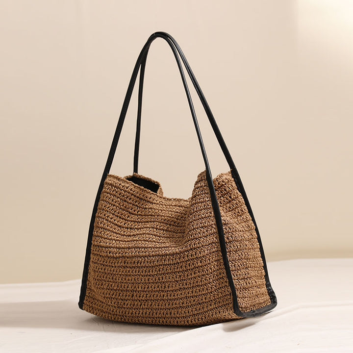 Woven Material Handbag Bowlift