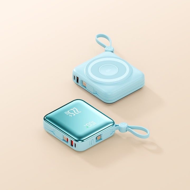 Portable Wireless Power Bank with Smart Charging Function and LCD Display Bowlift