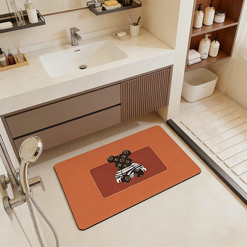 Cute Cartoon-Themed Bath Mat Bowlift