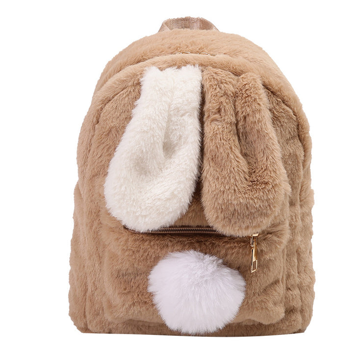 Plush Backpack with Animal Ears Bowlift