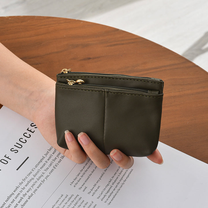 Compact Zippered Storage Coin Pouch Bowlift