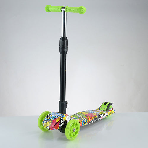Kid-Friendly Foldable Kick Scooter Bowlift