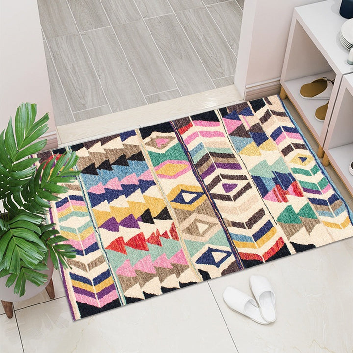 Geometric Pattern Decorative Floor Mat Bowlift