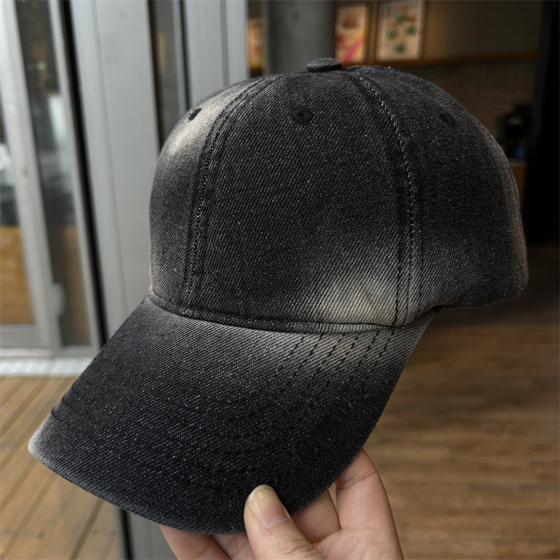 Women's Distressed Denim Baseball Cap Bowlift 1784083710
