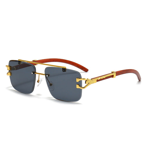 Women's fashionable glasses with stylish wooden frame Bowlift