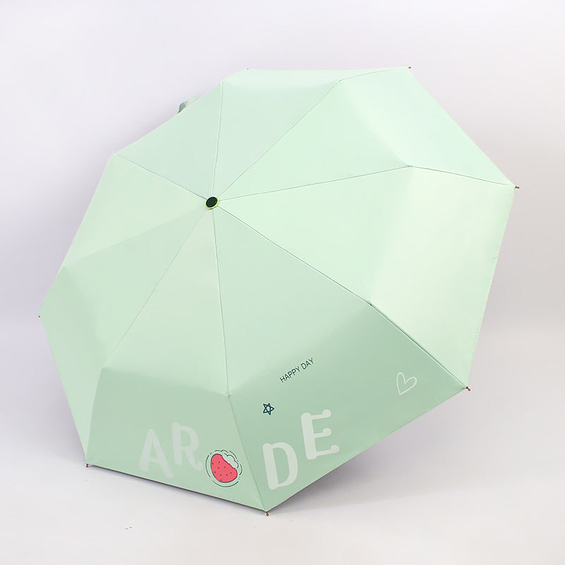 Women's Foldable Umbrella with Cheerful Design Bowlift