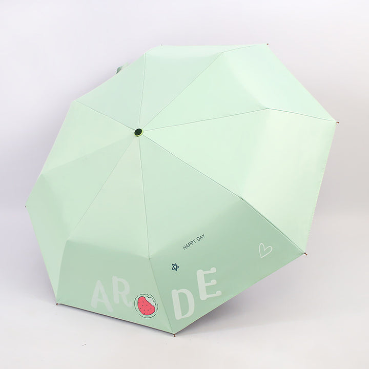 Women's Foldable Umbrella with Cheerful Design Bowlift
