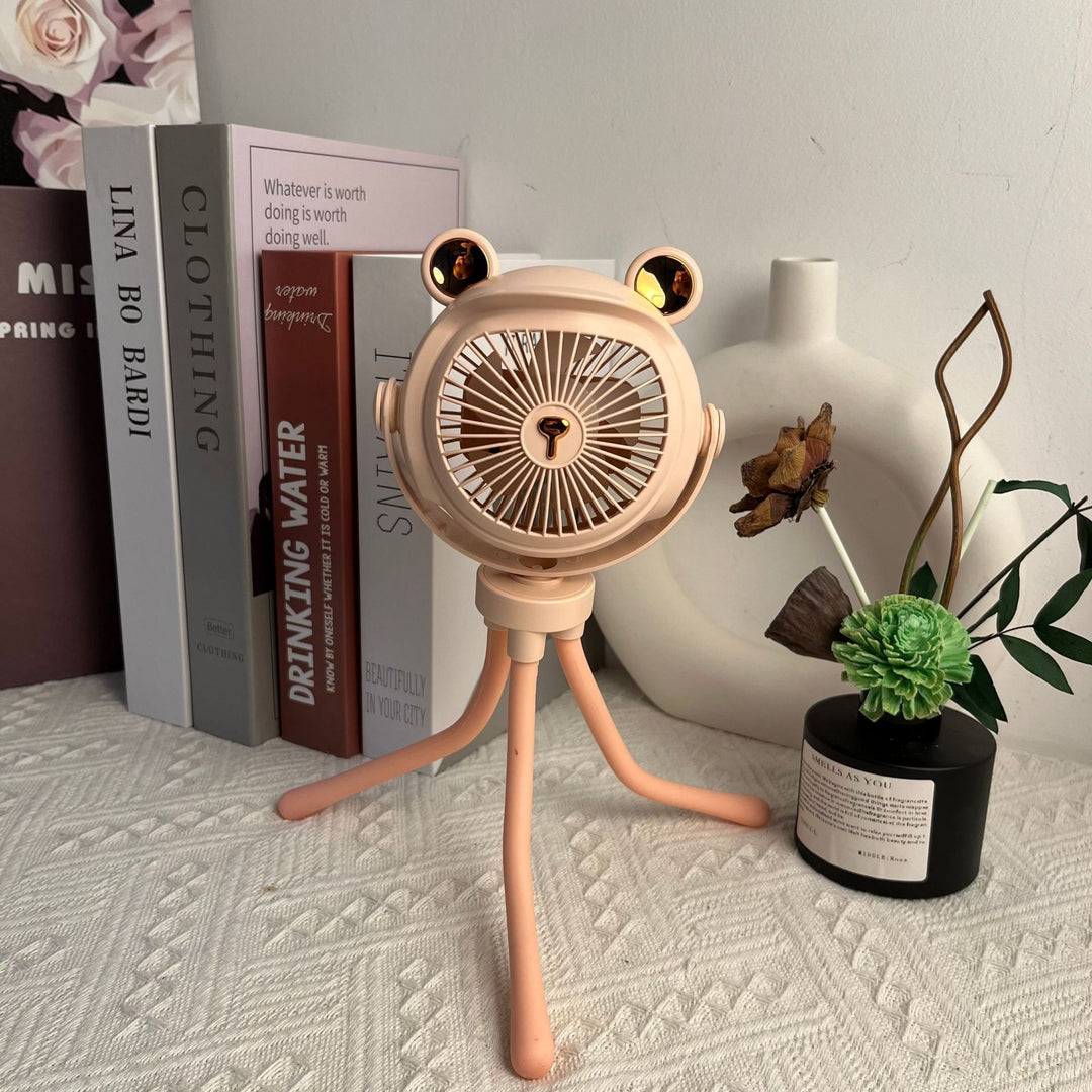 Cute Animal-Themed Portable Desk Fan Bowlift