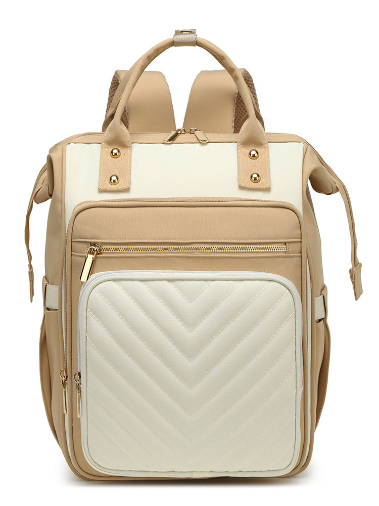 Trendy Quilted Multi-Functional Backpack Bowlift
