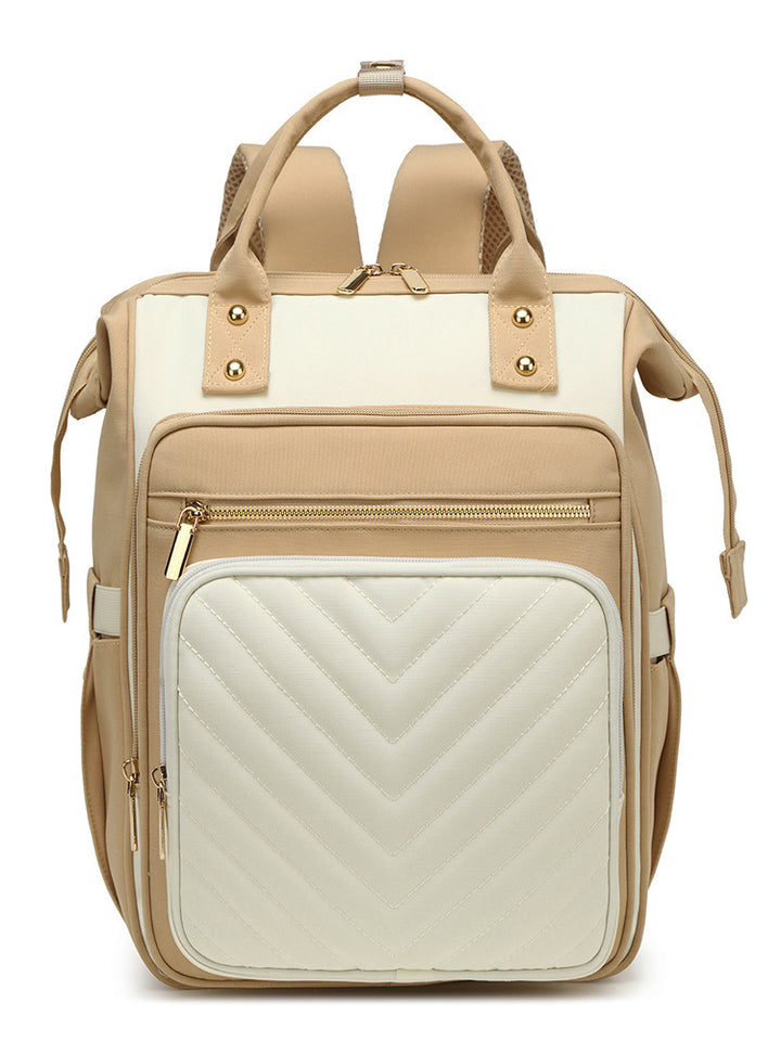 Trendy Quilted Multi-Functional Backpack Bowlift