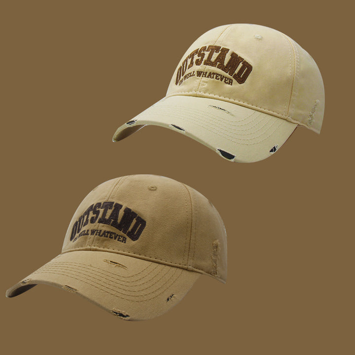 Unisex Distressed Casual Cap Bowlift