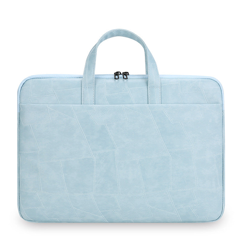 Premium Patchwork Leather Laptop Bag Bowlift