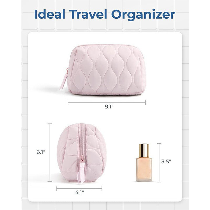 Women's cosmetic bag with multi-level storage Bowlift