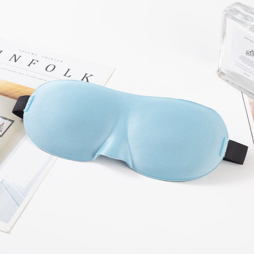 Unisex nan anatomically shaped sleep mask with formed eye sockets, lightweight foam core, and elastic comfort band Bowlift