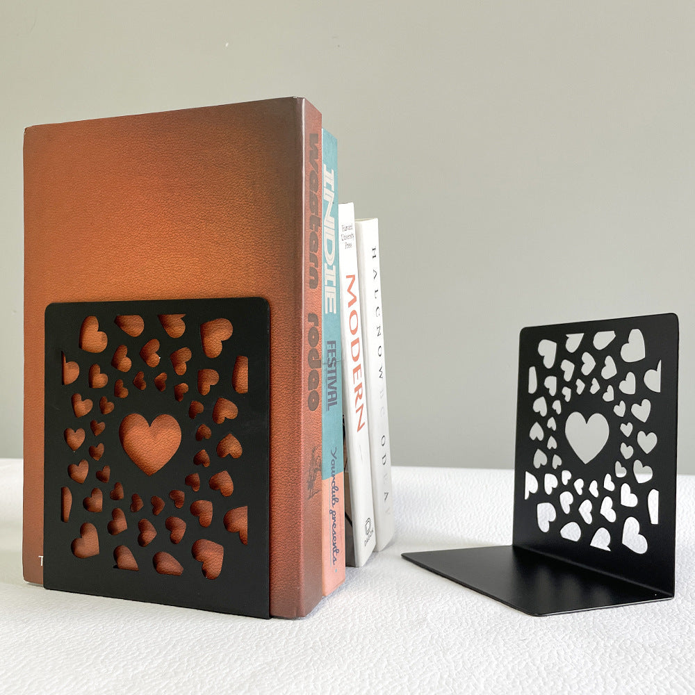 Heart-Shaped Decorative Bookends