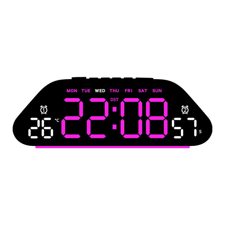 Digital Multifunctional Alarm Clock with Temperature and Date Display Bowlift