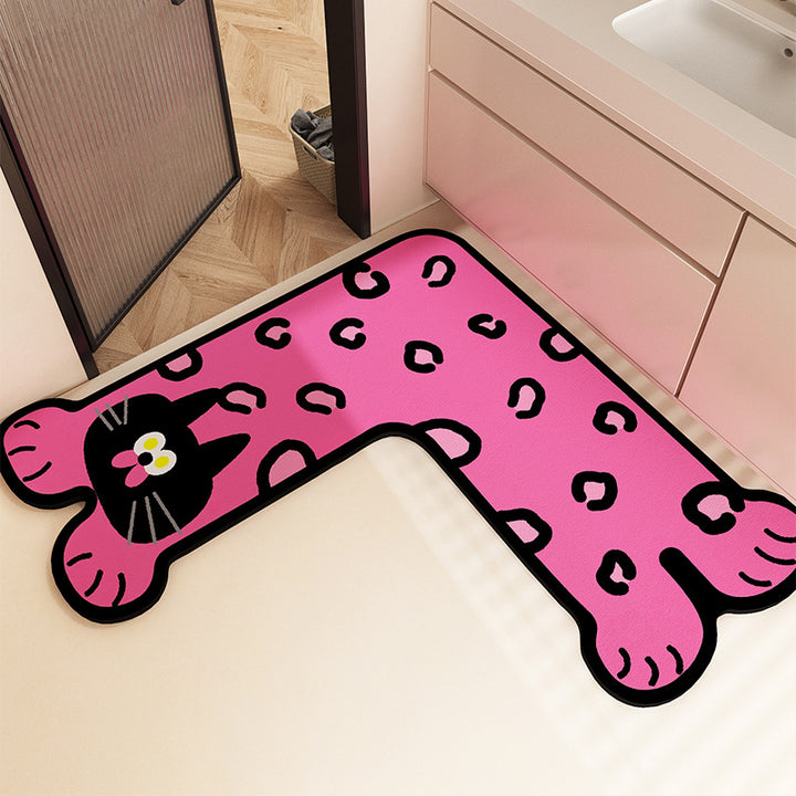 Fun-Filled Cartoon-Themed Bath Mat Bowlift