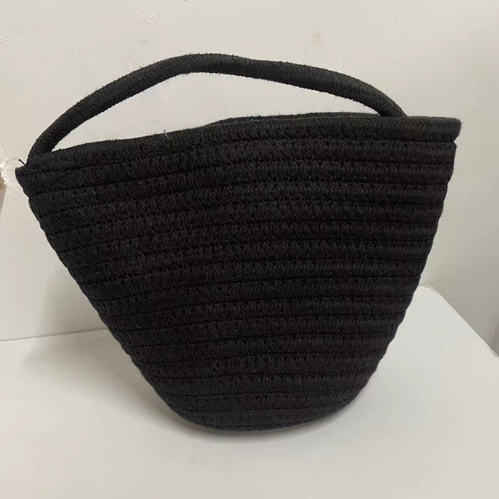 Hand-knotted handbag with stylish textile mix Bowlift