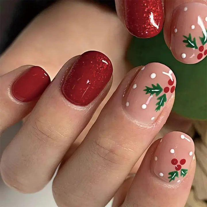 Artistic Winter-Themed Nail Art Bowlift