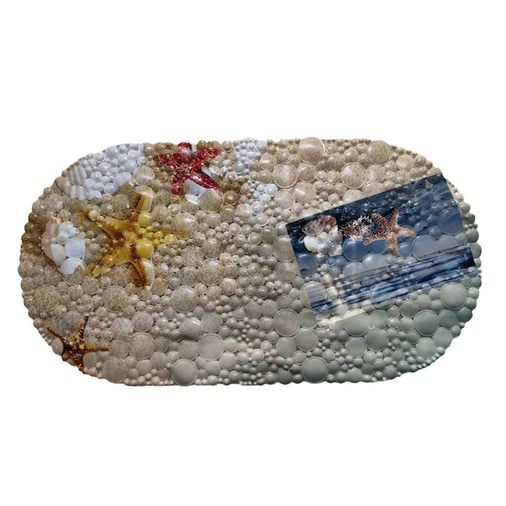 Coastal-Themed Memory Foam Bath Mat Bowlift