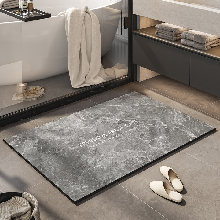 Inspirational Marble Bath Mat Bowlift