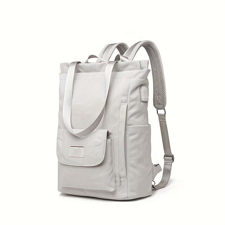 Unisex Multifunctional Backpack with Padded Laptop Compartment and Side Access Bowlift