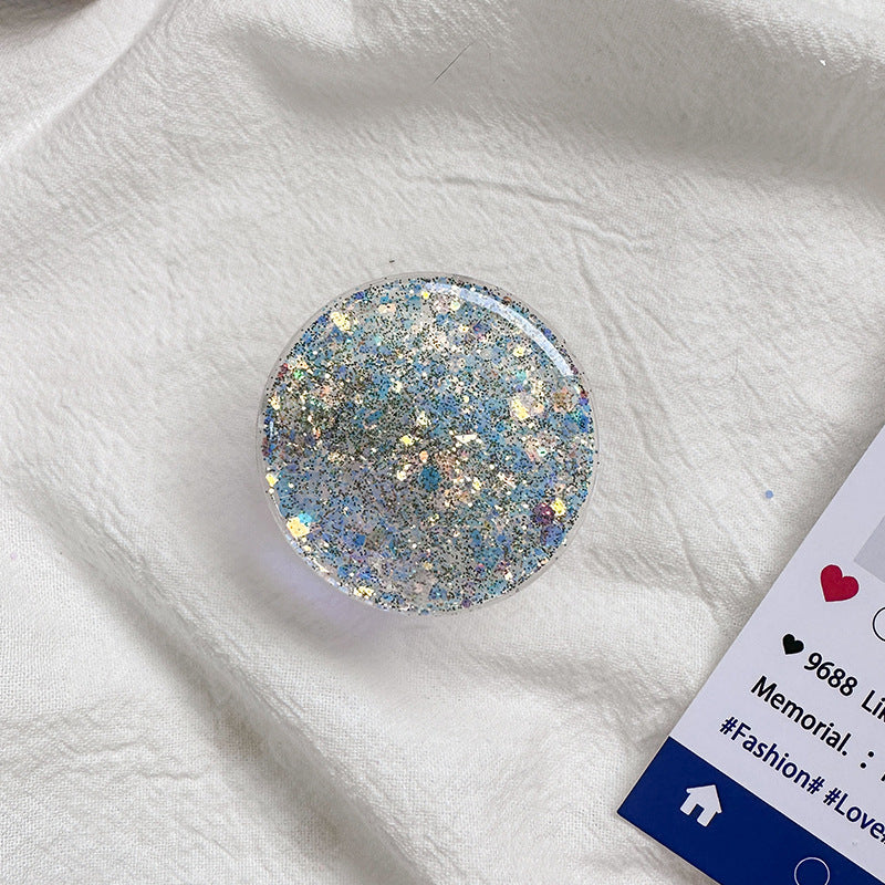 Sparkly Resin Phone Holder And Stand With Full Rotation Base