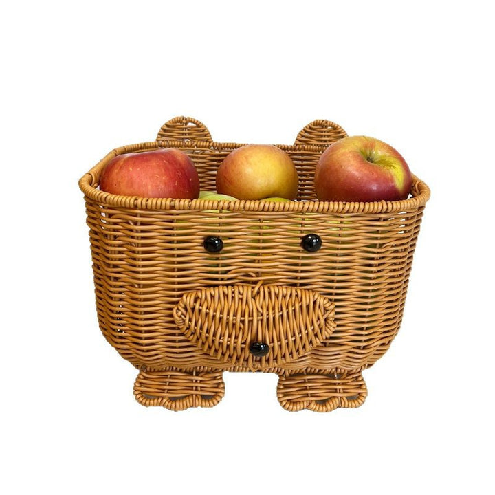Adorable Decorative Animal Face Storage Basket Bowlift