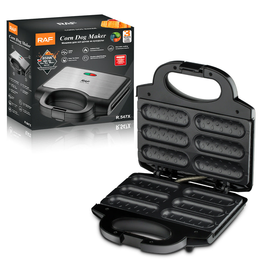 Multi-Cavity Waffle Maker with Non-Stick Plates Bowlift