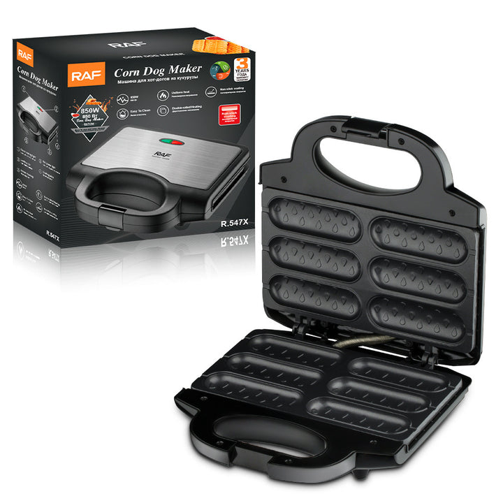 Multi-Cavity Waffle Maker with Non-Stick Plates Bowlift