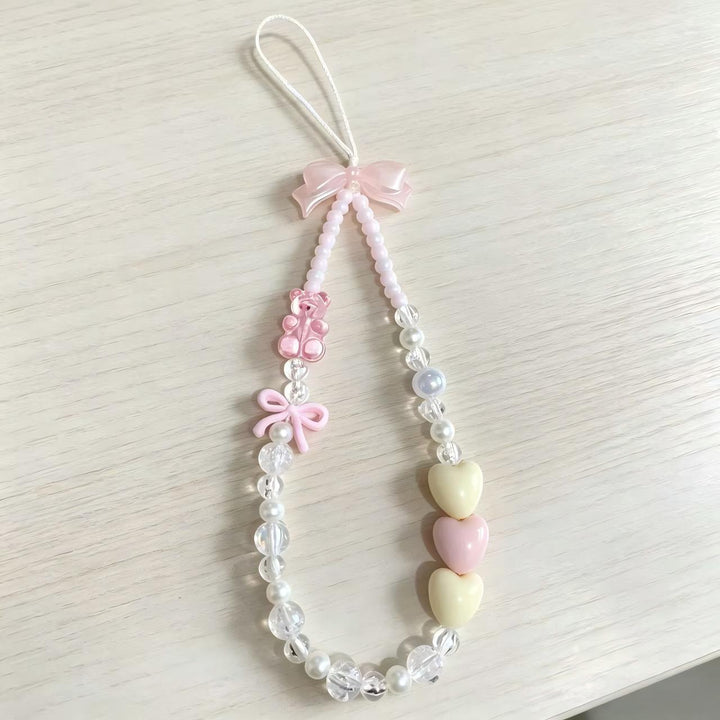 Beaded Charm Phone Strap Bowlift
